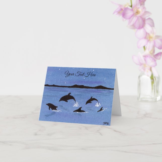 Tarjeta Delfines (Orquídea)