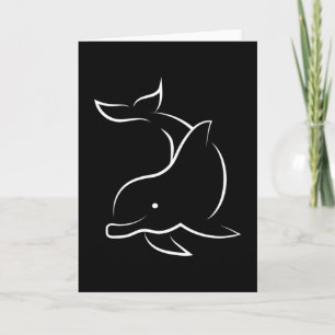 Tarjeta Delfines Dolphin Sea Animal Ocean Water Funny Gift