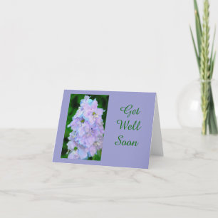 TARJETA DELFINIO AZUL Y LAVENDEDOR