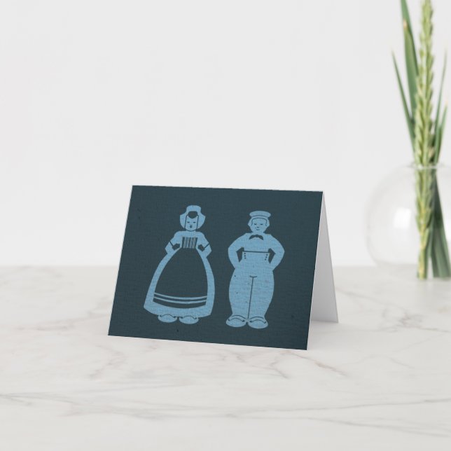 Tarjeta Delft Blue Two Notecard (Anverso)