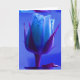 Tarjeta delgada azul Rosa I - Personalizable (Anverso)