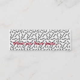 Tarjeta delgada del control de parásito