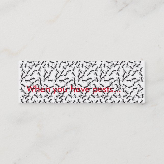 Tarjeta delgada del control de parásito (Anverso)