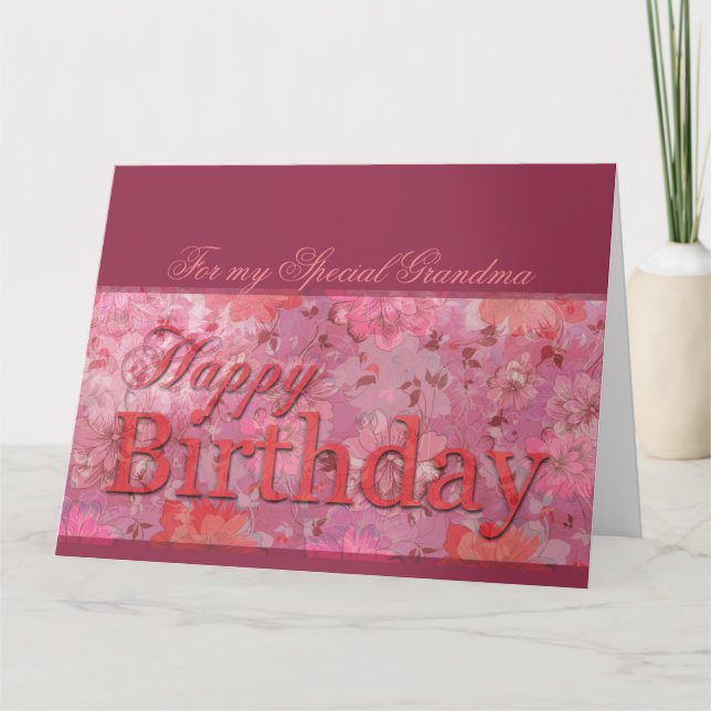 Tarjeta delicada del XL del cumpleaños de la (Anverso)
