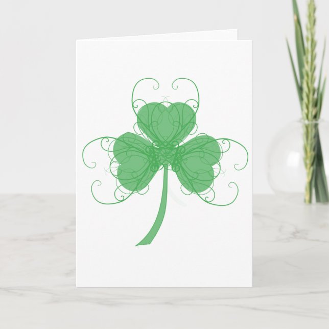 Tarjeta Delicate Shamrock (Anverso)
