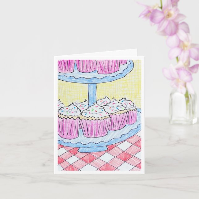 Tarjeta Delicia de Cupcake (Orquídea)
