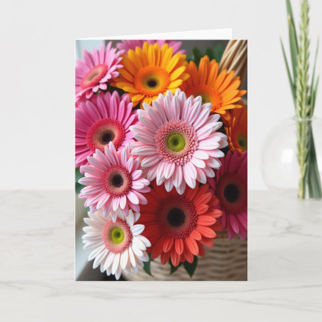 Tarjeta Deliciosa de Explosión Floral (Anverso)