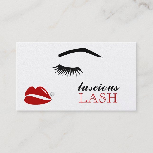 Tarjeta deliciosa de la cita de Bling del labio (Anverso)