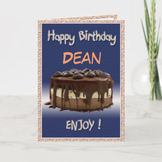 Tarjeta Delicioso "cambio de nombre" personal de cumpleaño