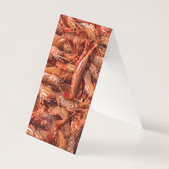 Tarjeta Deliciosos Langostinos (Anverso)