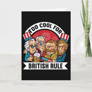 Tarjeta Demasiado genial para la regla británica - George 