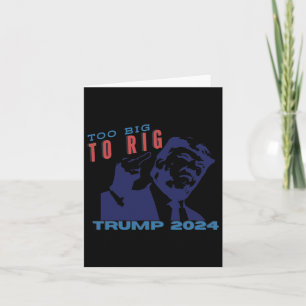 Tarjeta Demasiado Grande Como Para Rig, Patriótica Stand C