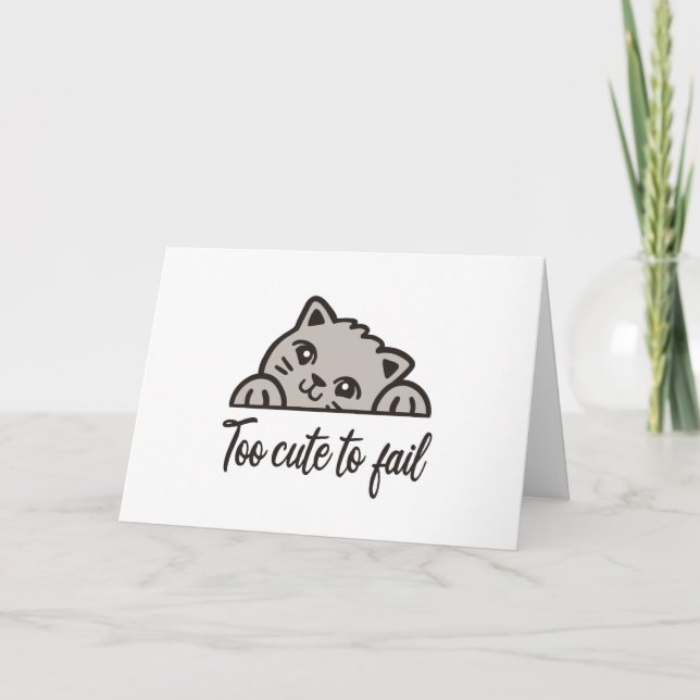 Tarjeta Demasiado lindo para fallar (Anverso)