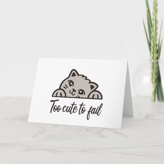 Tarjeta Demasiado lindo para fallar (Anverso)