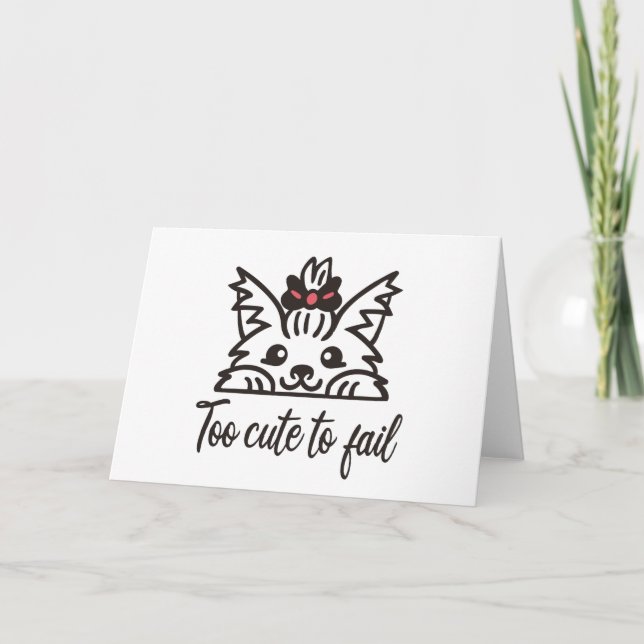 Tarjeta Demasiado lindo para fallar (Anverso)