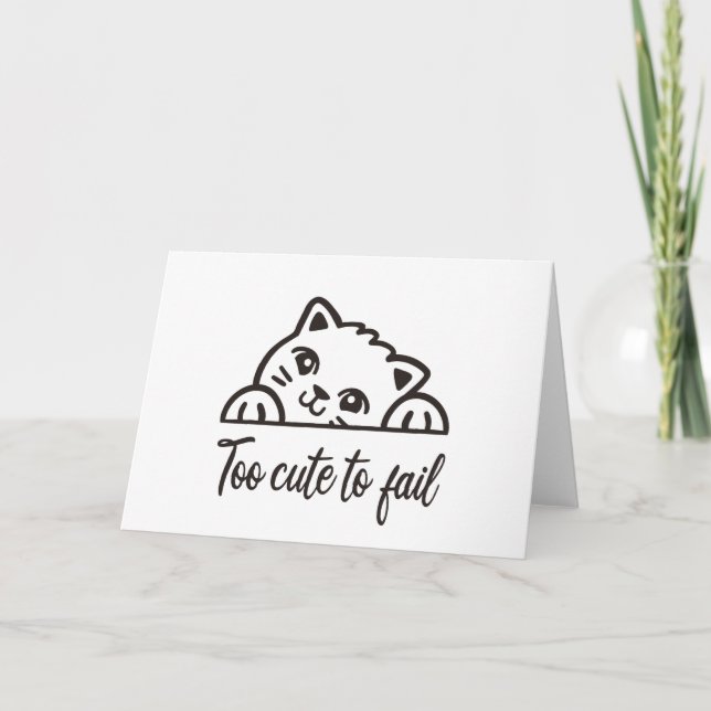 Tarjeta Demasiado lindo para fallar (Anverso)