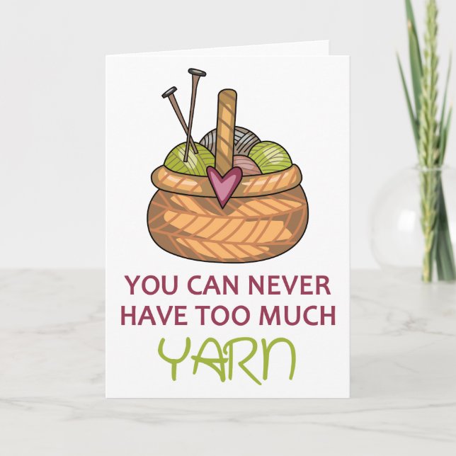 Tarjeta Demasiado yarn (Anverso)