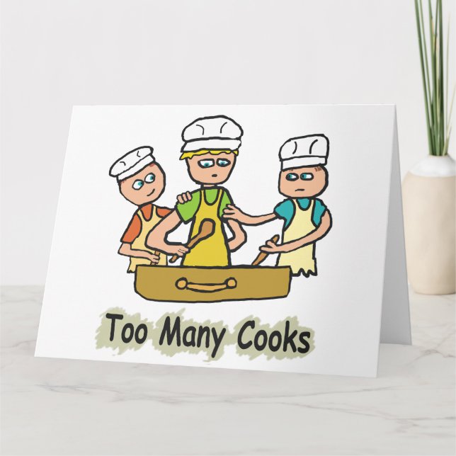Tarjeta Demasiados cocineros (Anverso)