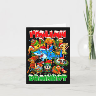 Tarjeta Demente italiano divertido de Navidad Demente ital