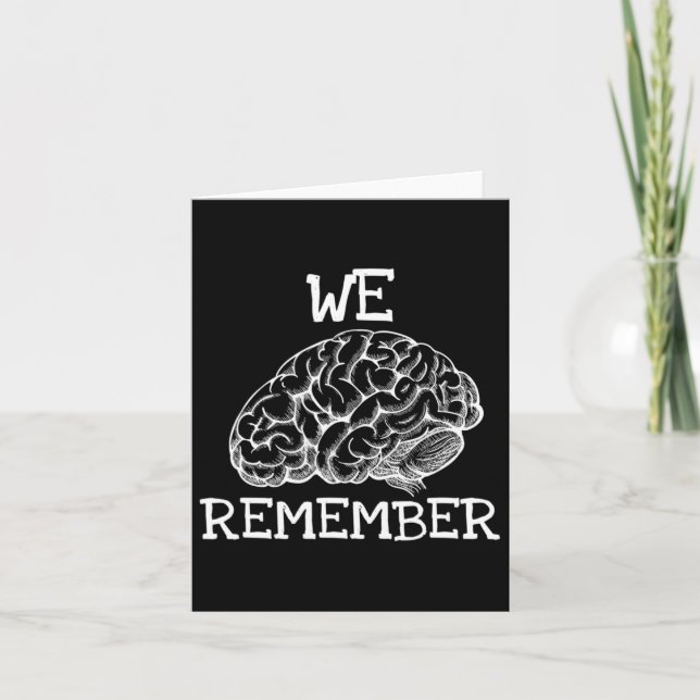 Tarjeta Dementia que recordamos cuando los seres queridos  (Anverso)