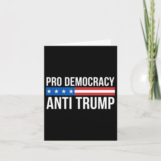 Tarjeta Democracia - Anti Trump - (Anverso)