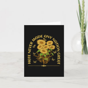 Tarjeta Demócrata Liberal Floral Anti Trump Presidente Gir