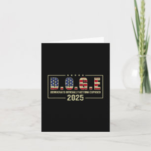 Tarjeta Demócratas de Doge Expuestos Oficialmente a Trump