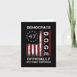 Tarjeta Demócratas de Doge Expuestos Oficialmente a Trump 