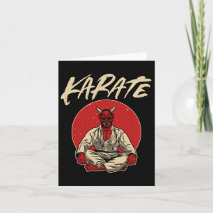 Tarjeta Demonio japonés Oni - Regalo de karate