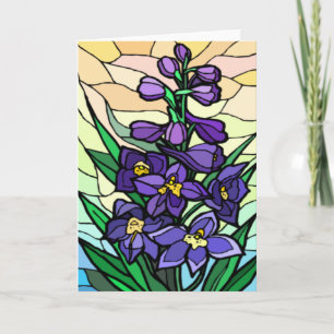 Tarjeta Dendrobium de vidrio de reserva