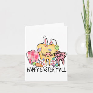 Tarjeta Dental Higienista Oral Rdh Feliz Pascua Yall Denta