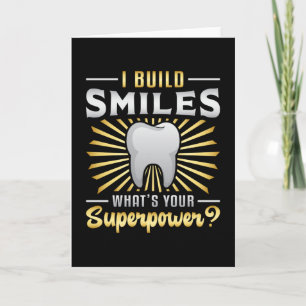 Tarjeta Dentist Dental Teeth Tooth Superpower Funny Gift