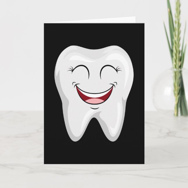 Tarjeta Dentist Teeth Dental Médica Diente Diente Graciosa (Anverso)