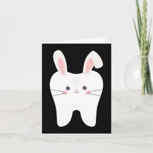 Tarjeta Dentista de conejito dental Pascua Dental Istant P