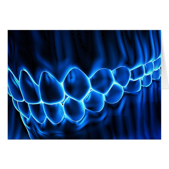 Tarjeta Dentista de diseño de modelo de dientes de (Anverso (Horizontal))