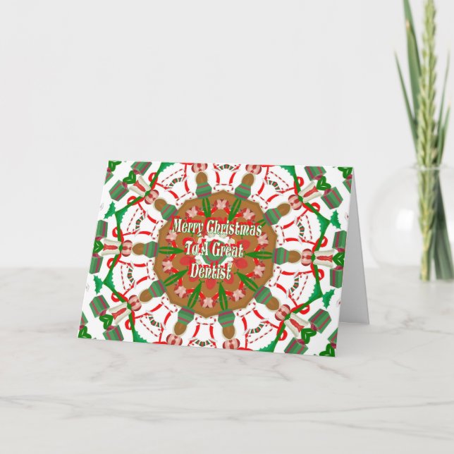 Tarjeta Dentista de navidades (Anverso)