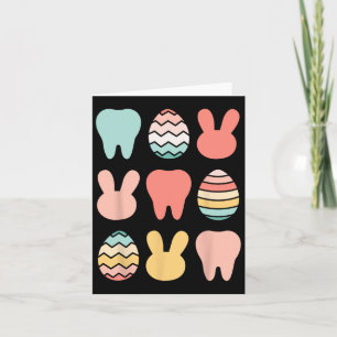 Tarjeta Dentista de Pascua Retro Dental Istant Higiénico O
