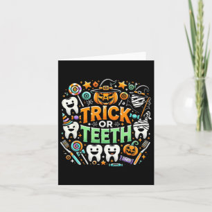 Tarjeta Dentista Dentista Halloween Dental Hygi
