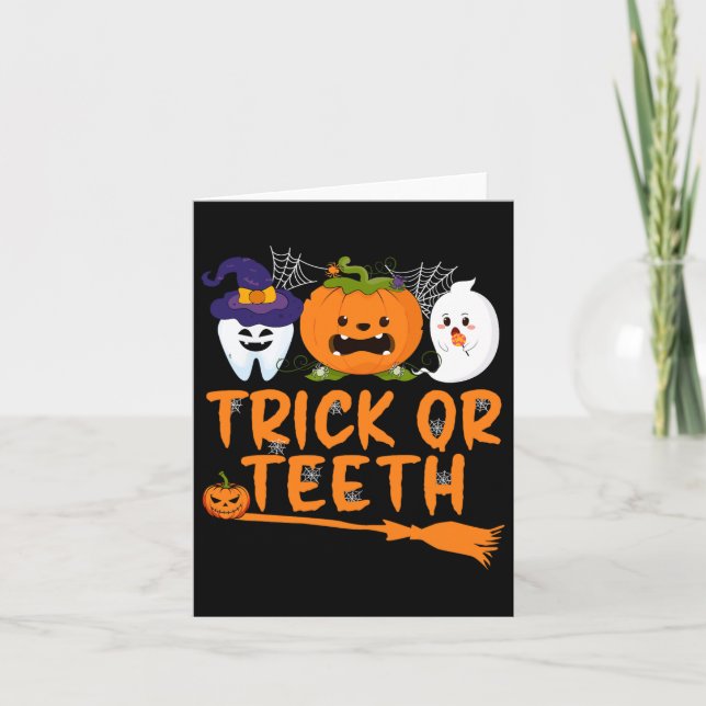 Tarjeta Dentista Dentista Halloween Dental Squa (Anverso)