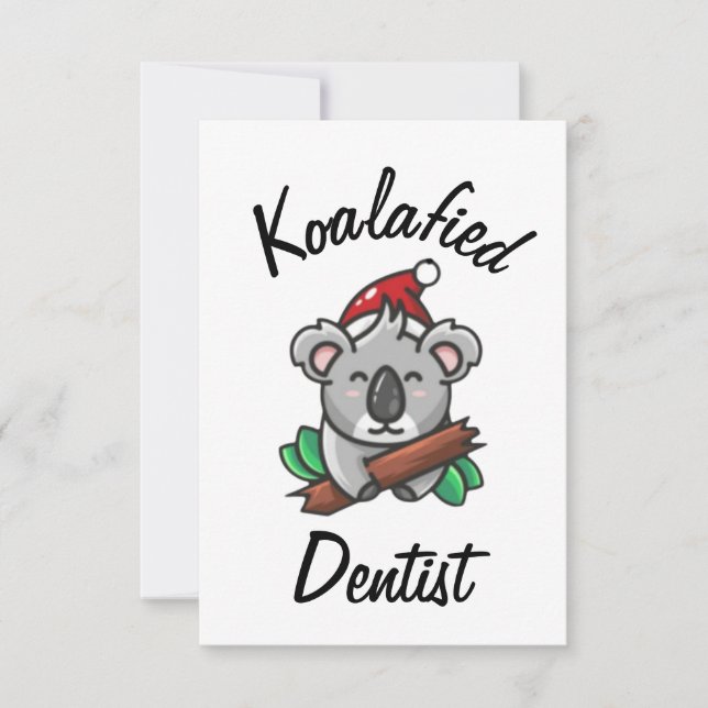 Tarjeta Dentista Koalafied (Anverso)