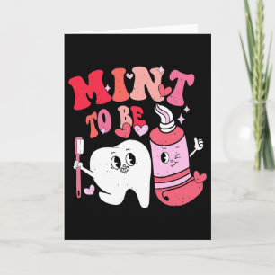 Tarjeta Dentista San Valentín Menta Para Cepillo De Diente
