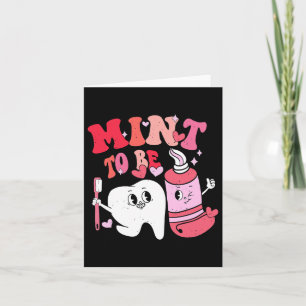 Tarjeta Dentista San Valentín Menta Para Cepillo De Diente
