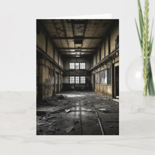 Tarjeta Dentro de una estación abandonada