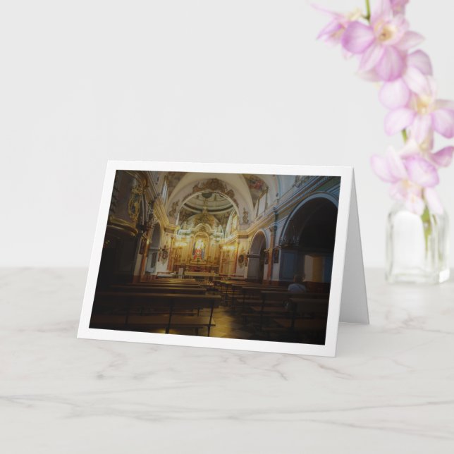 Tarjeta Dentro del Monasterio de San Miguel, Lliria, Españ (Orquídea)