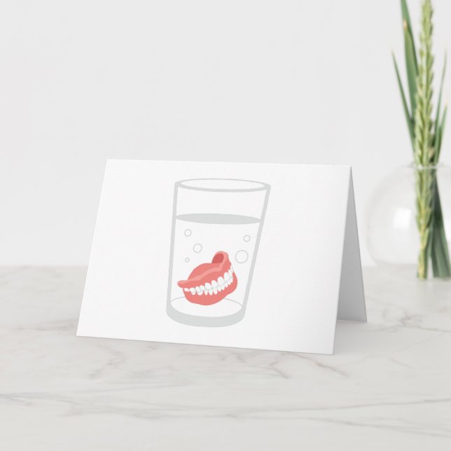 Tarjeta Dentures Glass (Anverso)