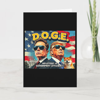 Tarjeta Departamento de Eficiencia Gubernamental Doge Doge
