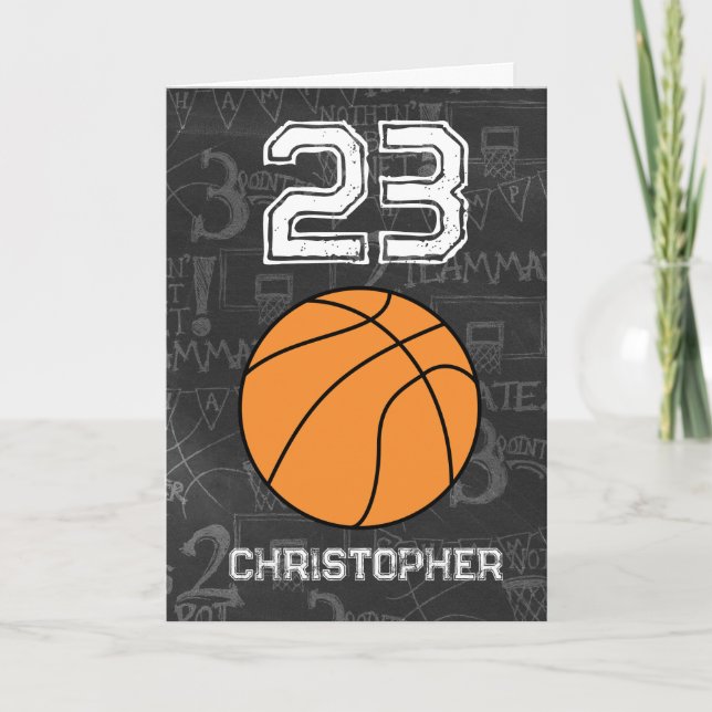 Tarjeta Deporte Baloncesto por los 23 Años (Anverso)