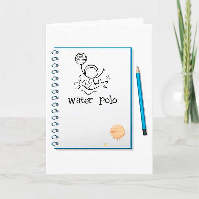 Tarjeta Deporte de agua desparramado a mano con dibujos de (Subido por el creador)