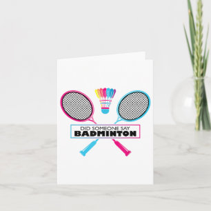 Tarjeta Deporte de bádminton Hobby Lanzadera Retro