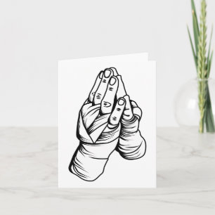 Tarjeta Deporte de boxeo en artes marciales tailandesas mu